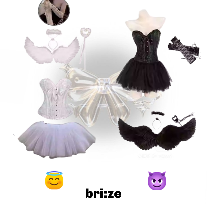 🎃Pre-order🎃 Angel/Devil Fairy Halloween Costume Set (Single/Pair)