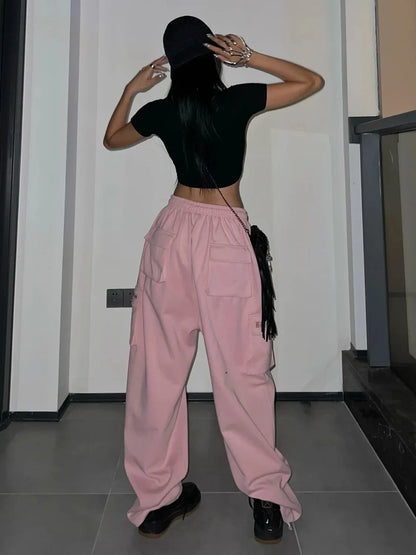 Pink Cargo Pants