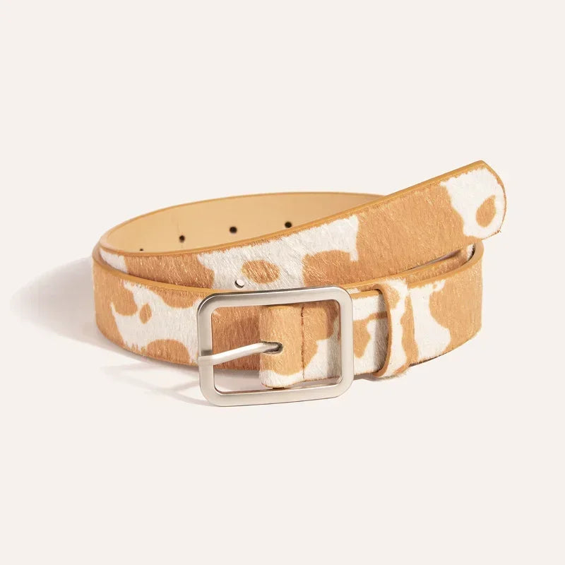 Cow Print Belts