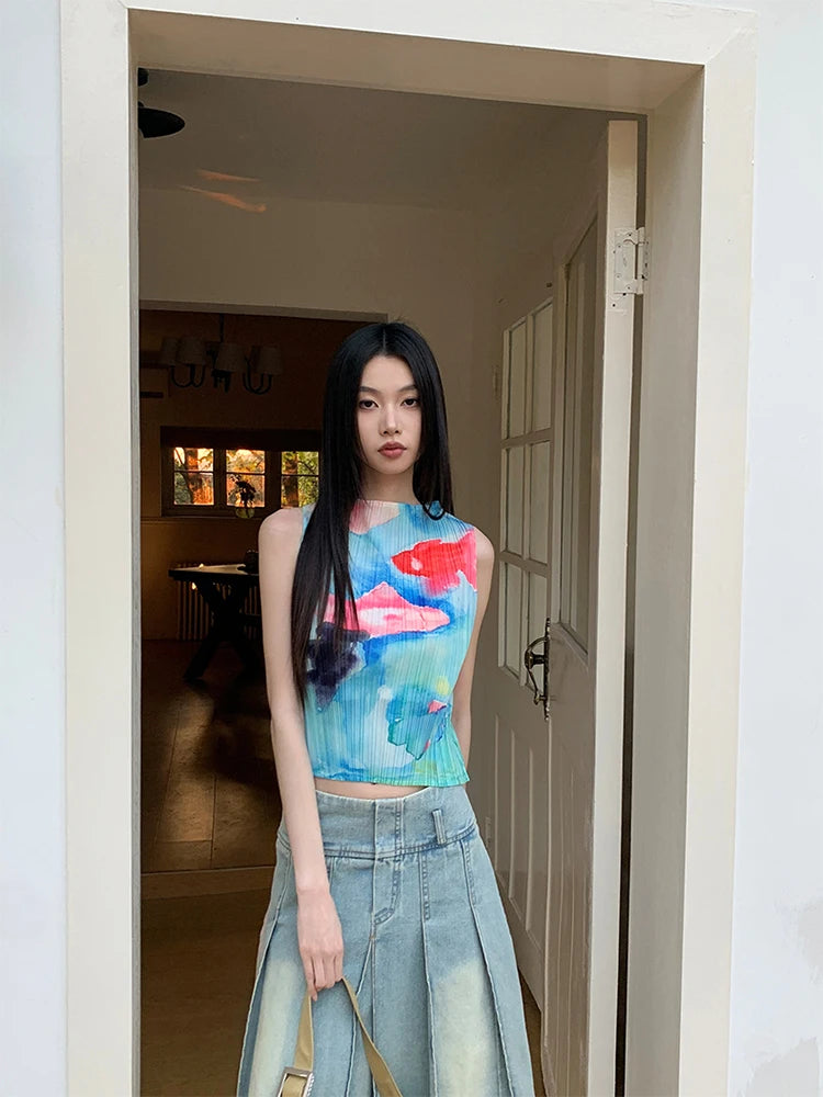 Goldfish Tie Dye Crop Top