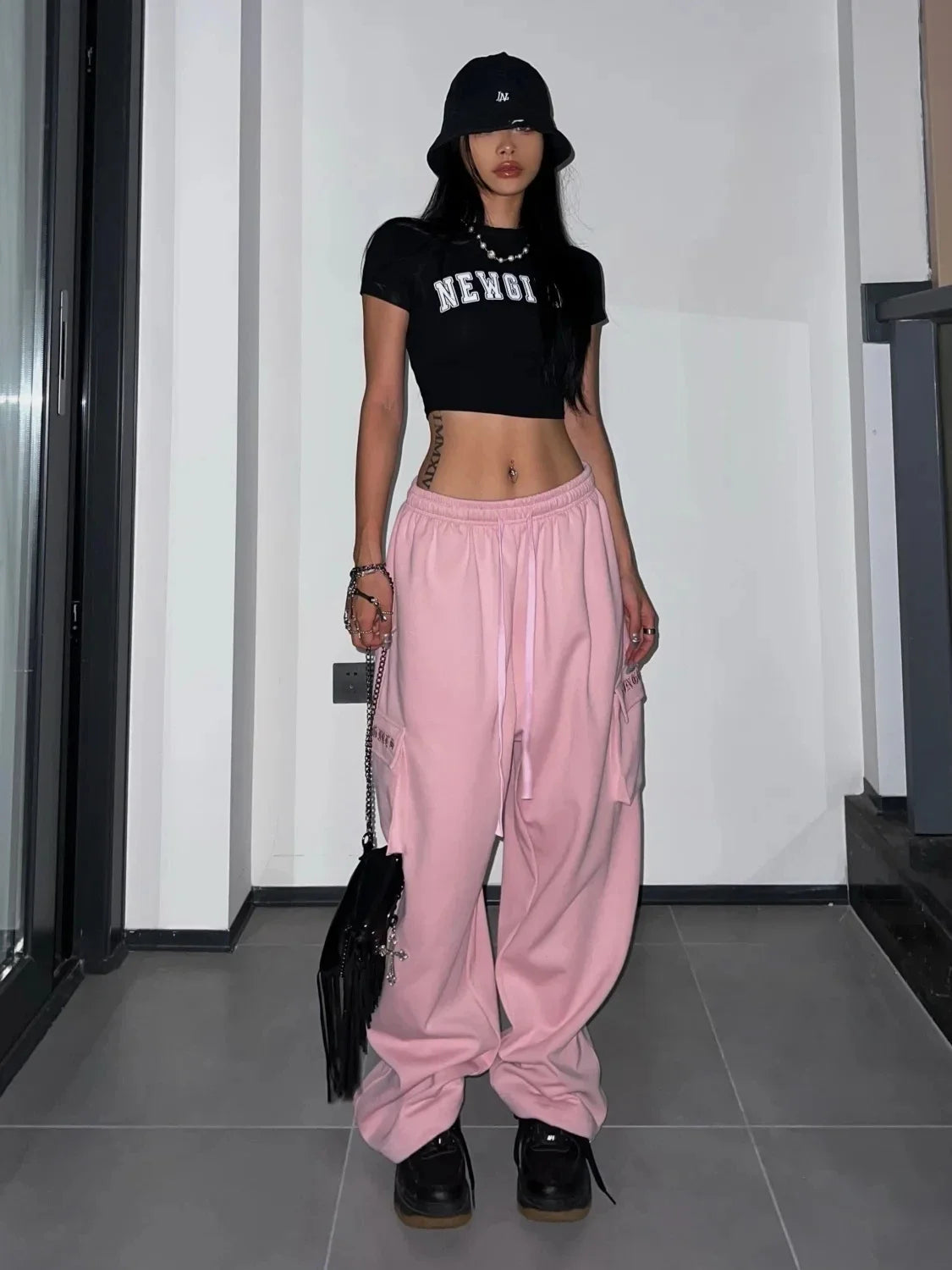 Pink Cargo Pants