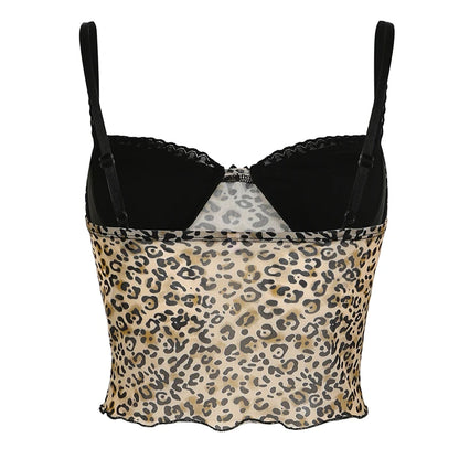 Retro Leopard Print Camis