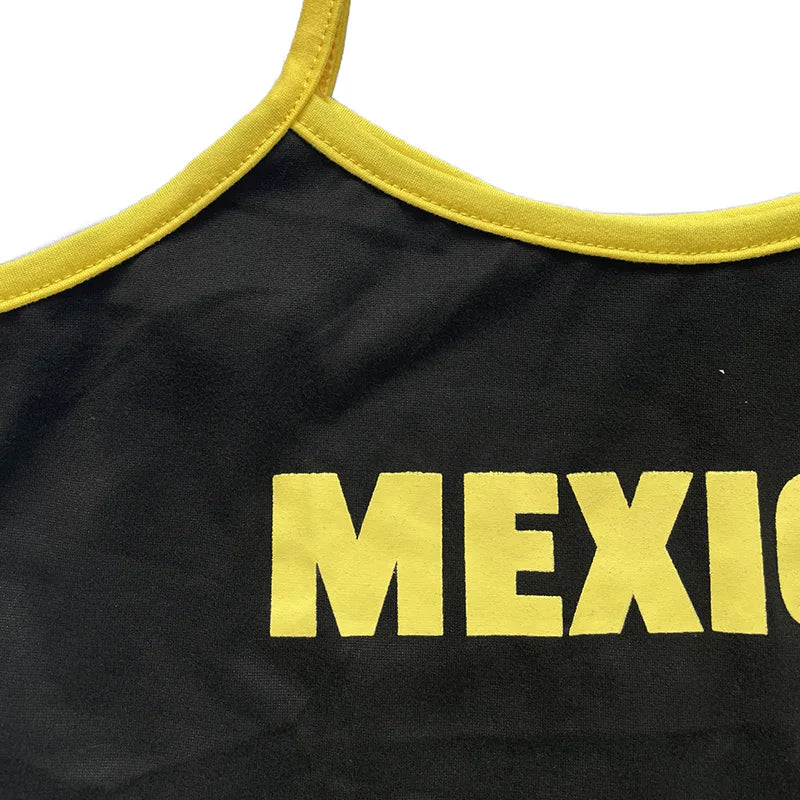 MEXICO Sleeveless Crop Top