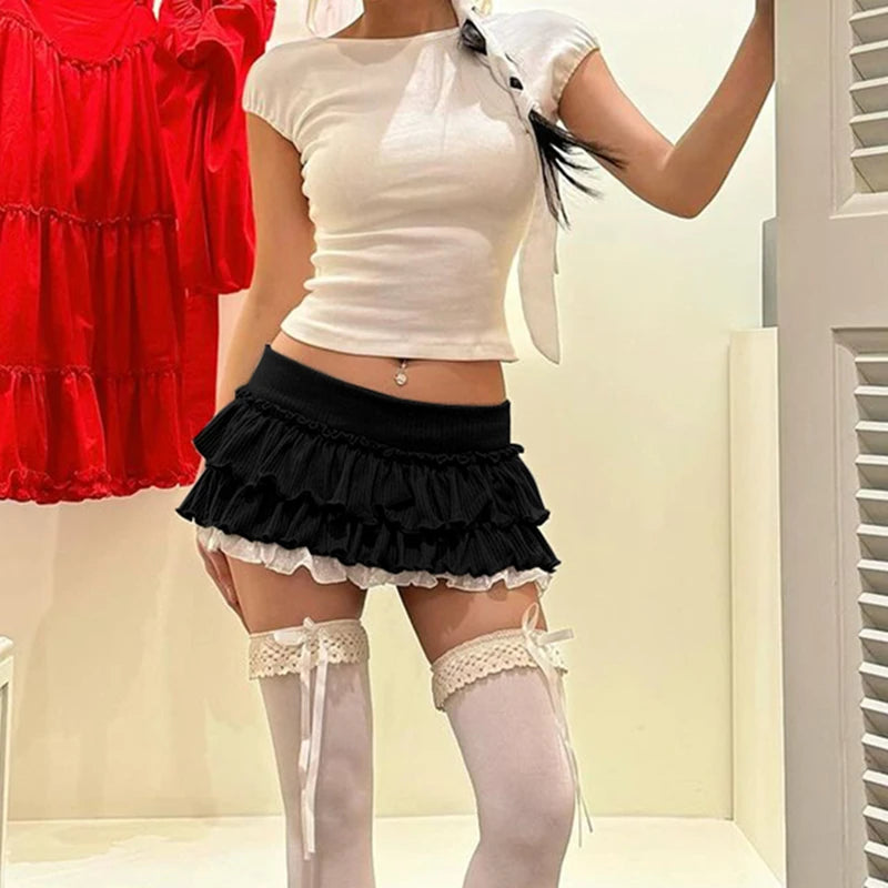 Y2k Pleated Mini Skirt