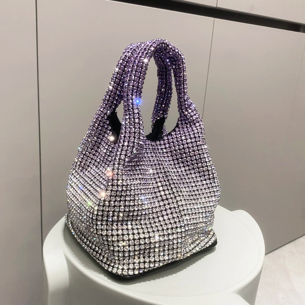 Rhinestone Bucket Bag