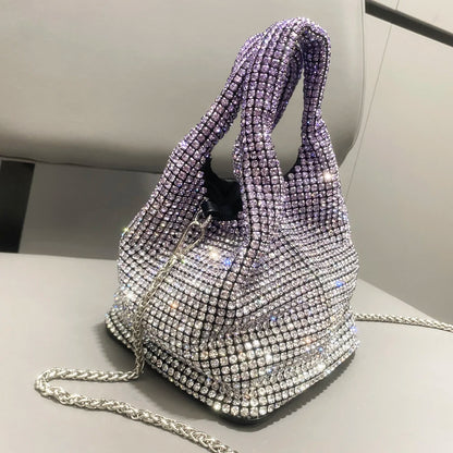 Rhinestone Bucket Bag