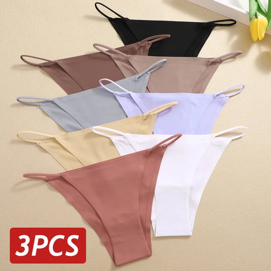 Seamless Ice Silk Panties Set