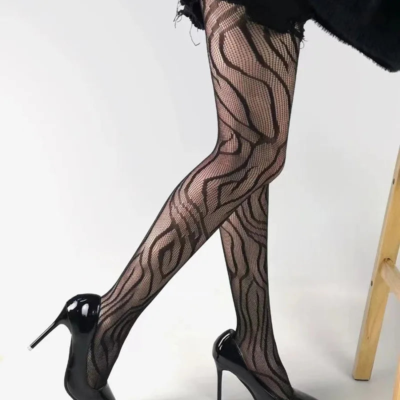 Patterned Fishnet Pantyhose