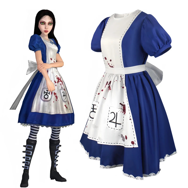 Alice in Wonderland Cosplay Costume