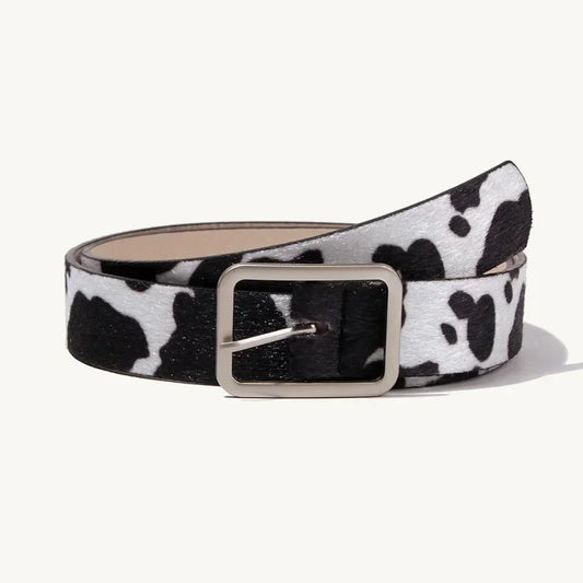 Cow Print Belts