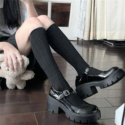 Japan Style High School Student Knee High Socks