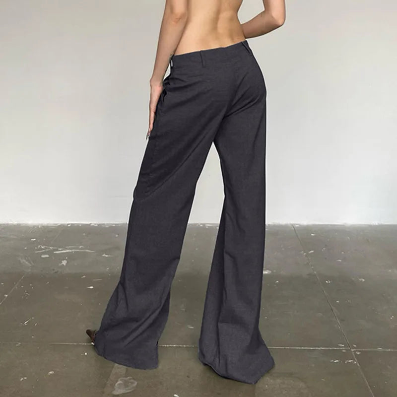 Gray Vintage Suit Pants