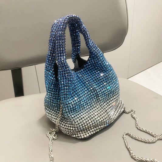 Rhinestone Bucket Bag