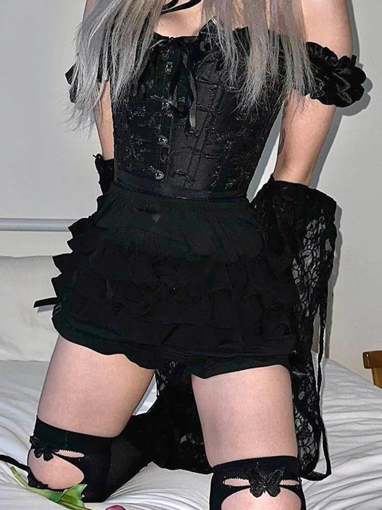 Goth Hotsweet E-girl High-Waist Shorts