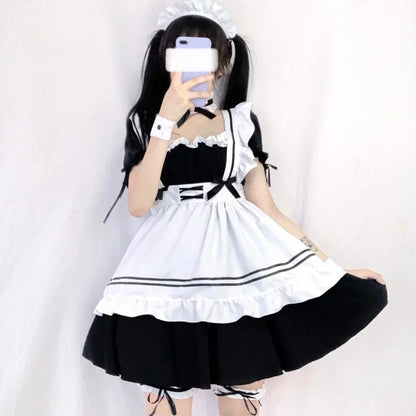 Cute Maid Cosplay Costume – 6-Piece