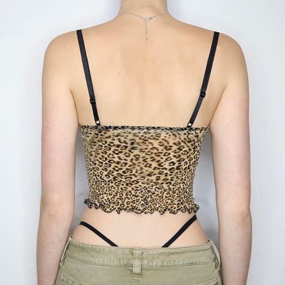 Retro Leopard Print Camis