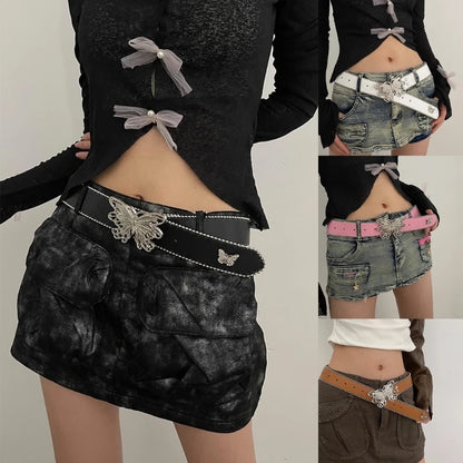 Belt with Butterfly Buckle