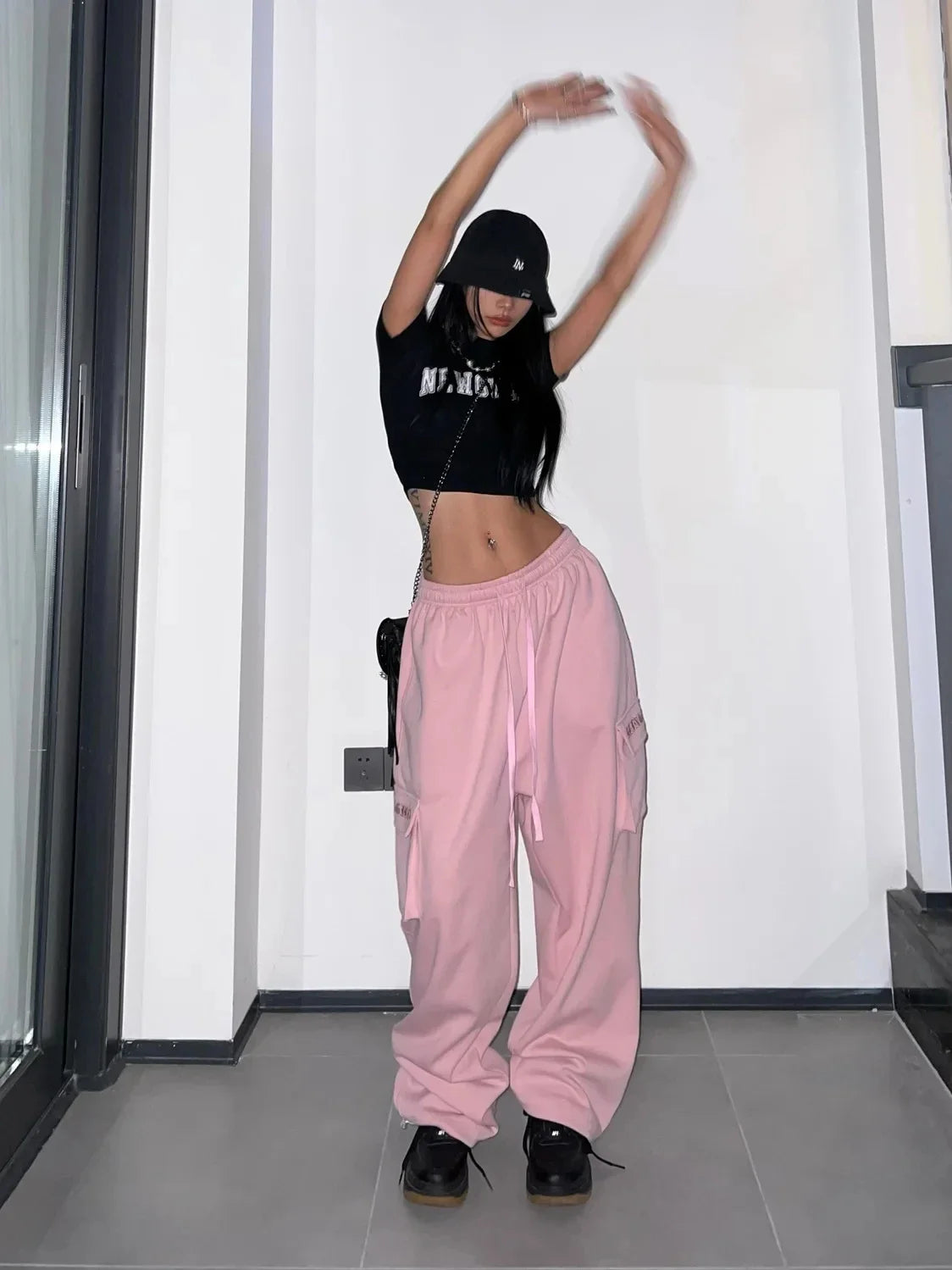 Pink Cargo Pants