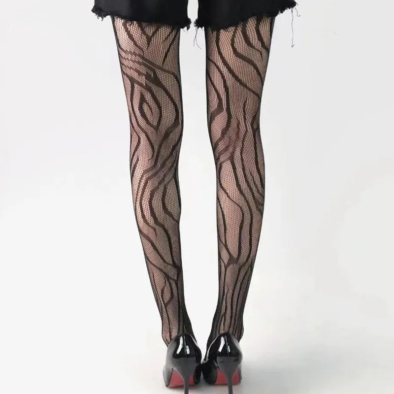 Patterned Fishnet Pantyhose