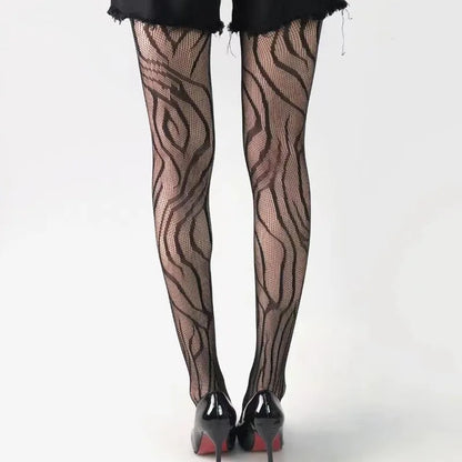 Patterned Fishnet Pantyhose