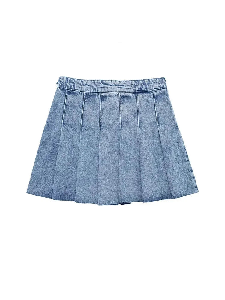 Denim Tennis Skirt