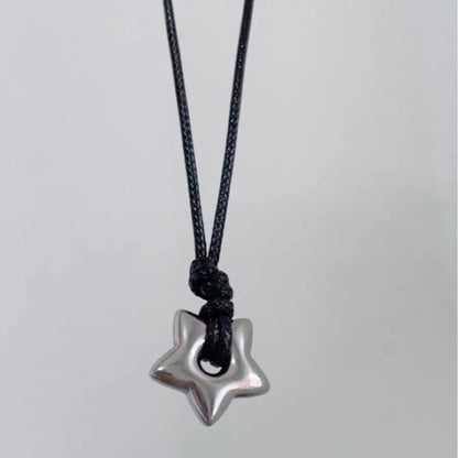 Hollow Five-pointed Star Necklace