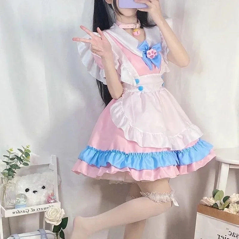 Pink Maid Uniform Set