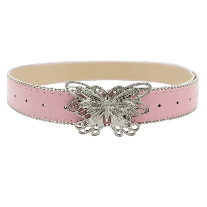 Belt with Butterfly Buckle