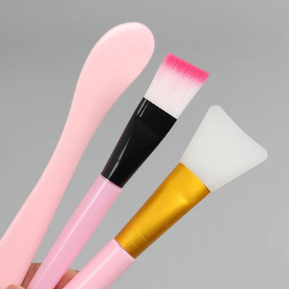 Facial Brush Mask Bowl Spoon Set (Plastics)