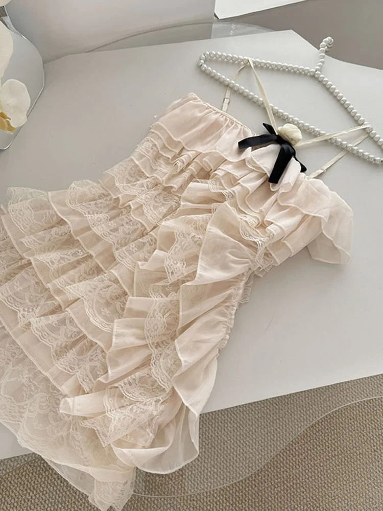 Sleeveless Bow Fairy Dress