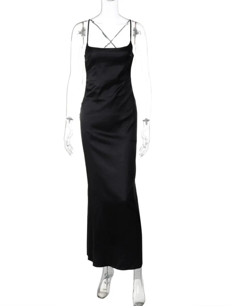 Hollow Out Backless Maxi Dress