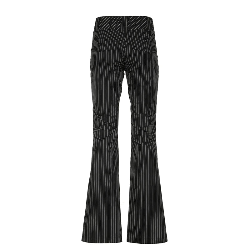 Vintage Slim Straight Suit Pants