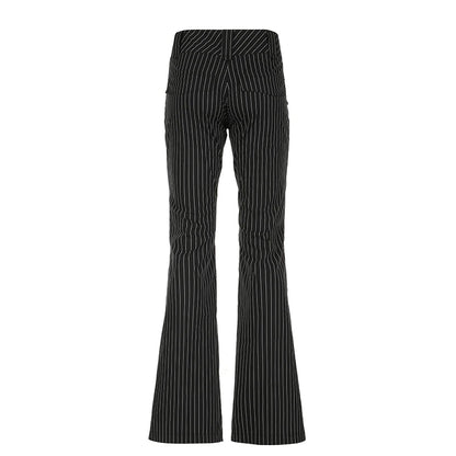 Vintage Slim Straight Suit Pants