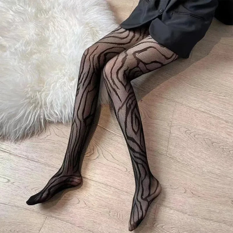 Patterned Fishnet Pantyhose