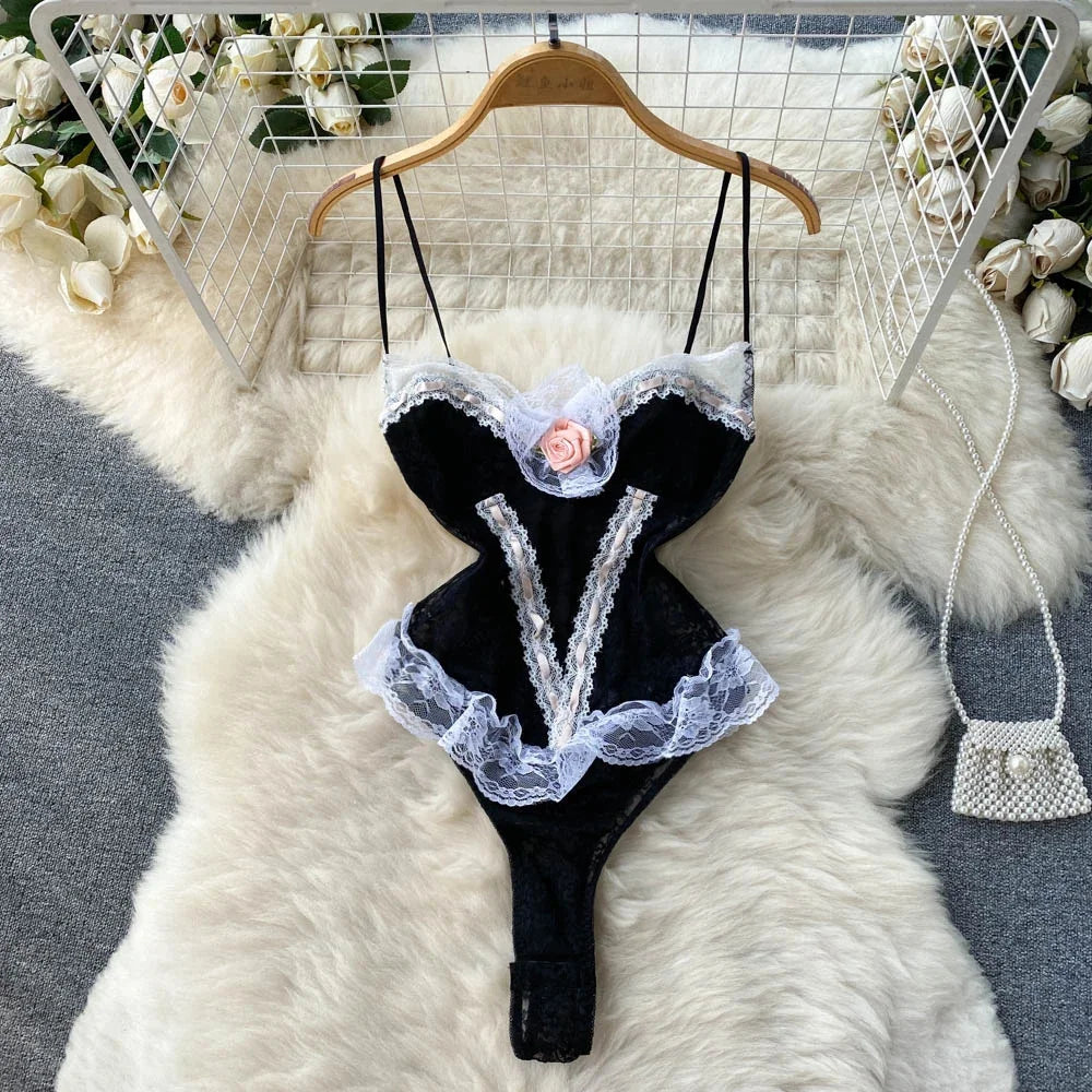 Collections: Off-the-Shoulder Bow Lingerie – Halloween Nightwear