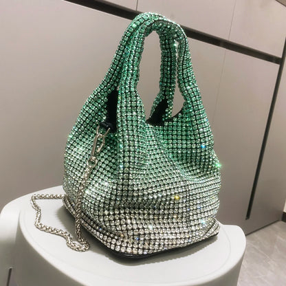 Rhinestone Bucket Bag