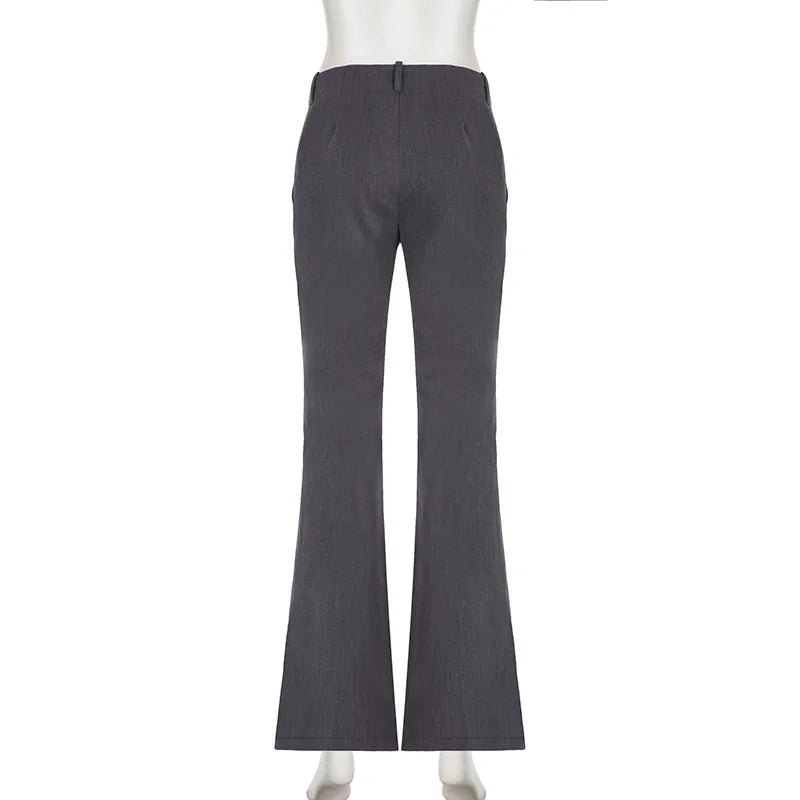 Gray Vintage Suit Pants